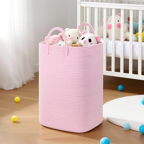 Artfeel Laundry Basket, Woven Cotton Rope Laundry Hamper, 60L Versatile Storage - Image 6