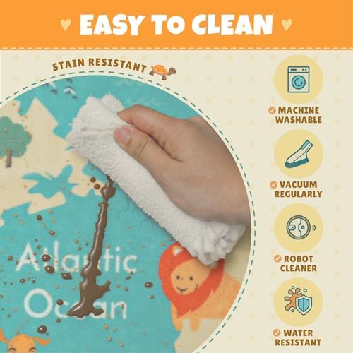 Hazo Haus Washable Large Kids Playroom Rug - Image 6