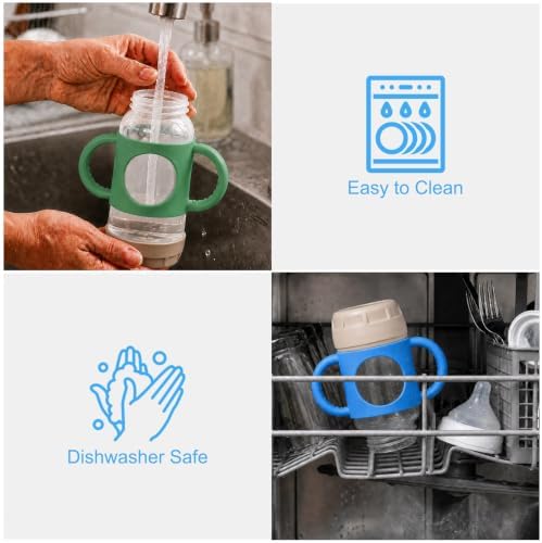BUSOHA 2 Pack Silicone Sleeves for MAM Silicone Baby Bottle - Image 7