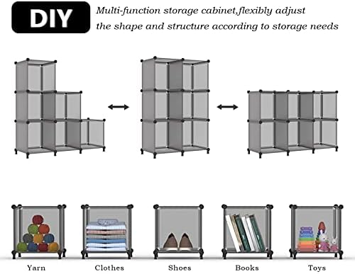 AWTATOS Cube Storage Organizer, Closet Organizers, 6 Cube Shelf - Image 6