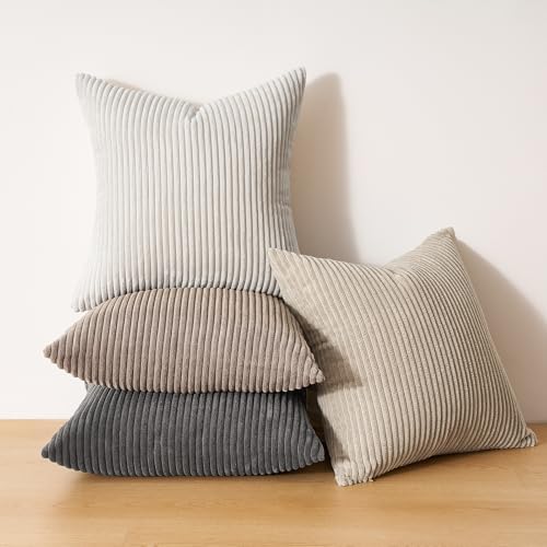 Topfinel 4 Packs Natural Decorative Throw Pillows Covers 20x20 Inch - Image 7