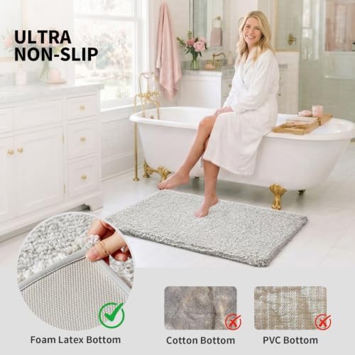 ILANGO Toilet Rugs U Shaped 22" × 24", Soft Absorbent Microfiber Bath Rugs - Image 6