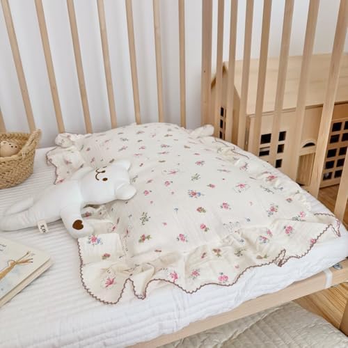 BuLuTu Cotton Kids Pillowcase Standard Size 20"x26", Flower & Sheep Pattern - Image 6