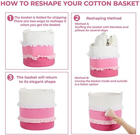 CherryNow 60L Woven Rope Baby Basket - Image 7