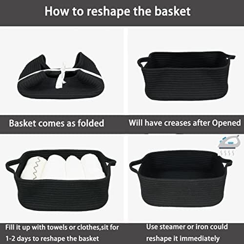 XUANGUO Medium Woven Cotton Rope Storage Basket - Image 7