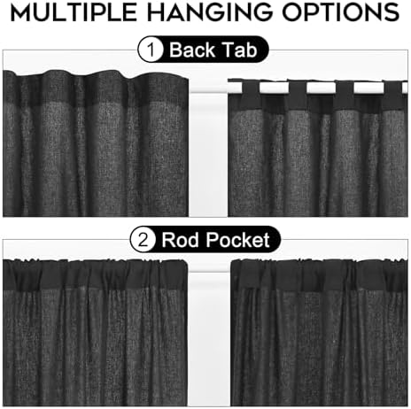 ASPMIZ Cotton Linen Farmhouse Curtains - Image 6