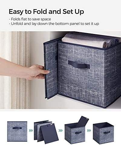 SONGMICS Storage Cubes, 13-Inch Foldable Closet Organizers - Image 6