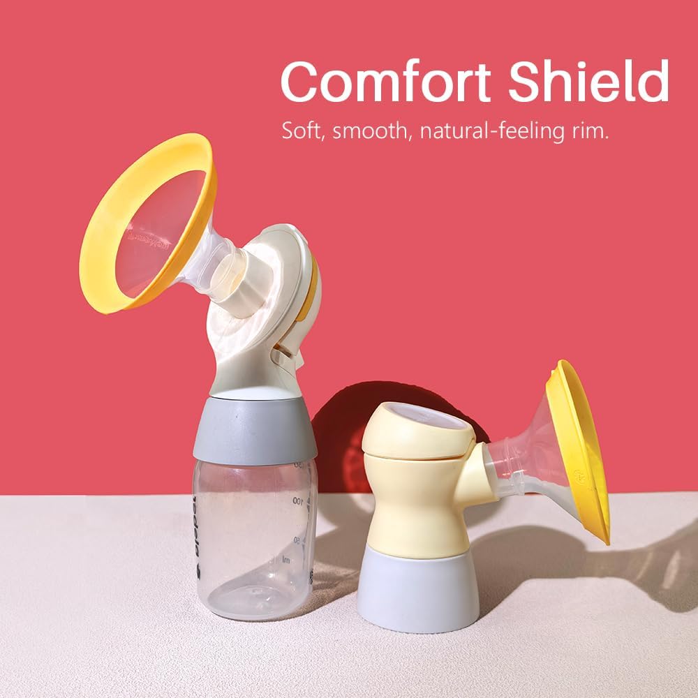 19mm Oval Flanges Shields Compatible with Medela Pumps, Replacement Parts for Pump in Style, Symphony, Swing Maxi, Harmony and Personalfit Flex–Breast Pump Accessories