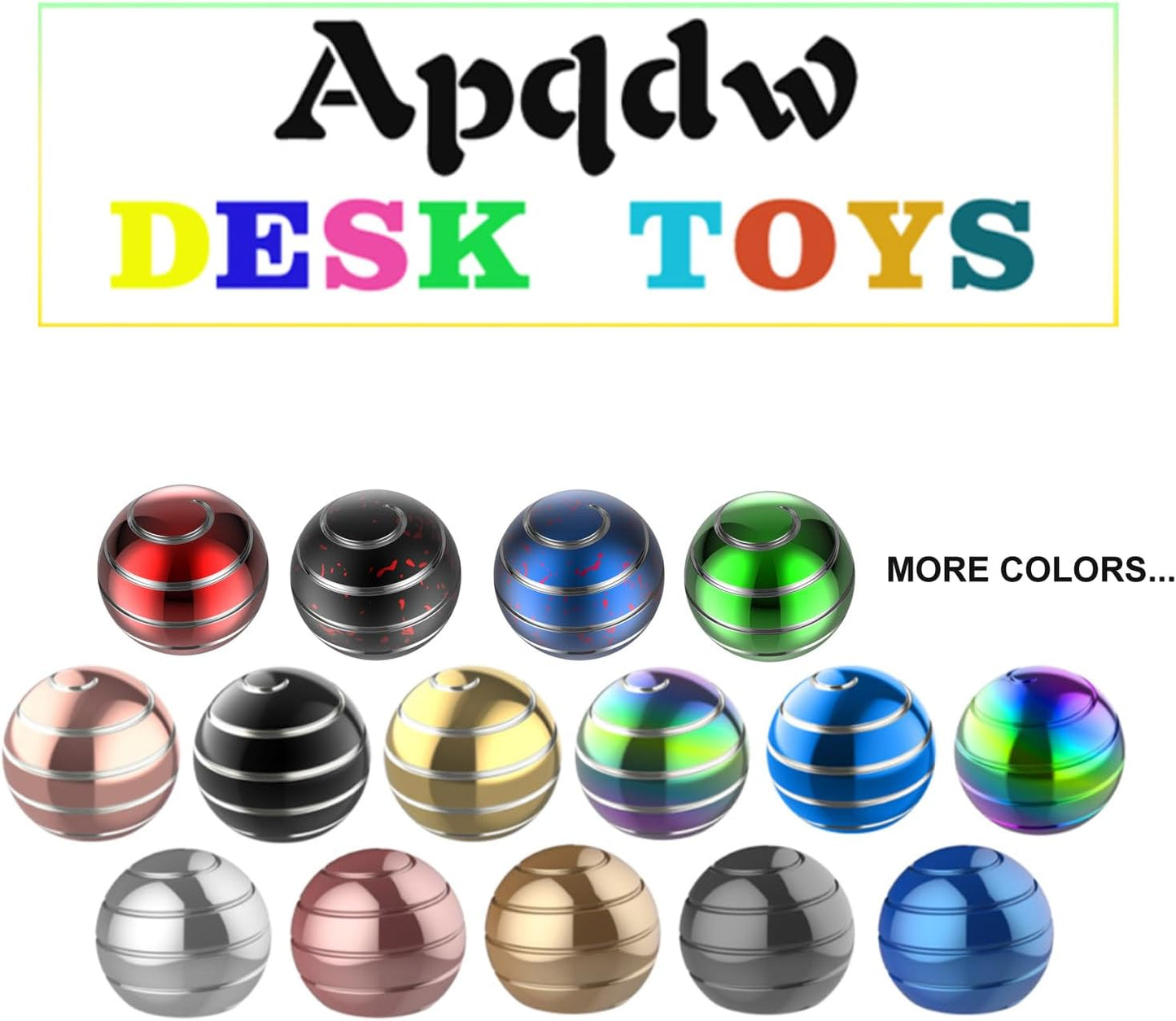 Kinetic Desk Toys, 1.54'' Kinetic Spinning Desk Toys for Kids Adults, Fidget Toys for Party Favors, Christmas Stocking Stuffers, Easter Basket (Black Red)