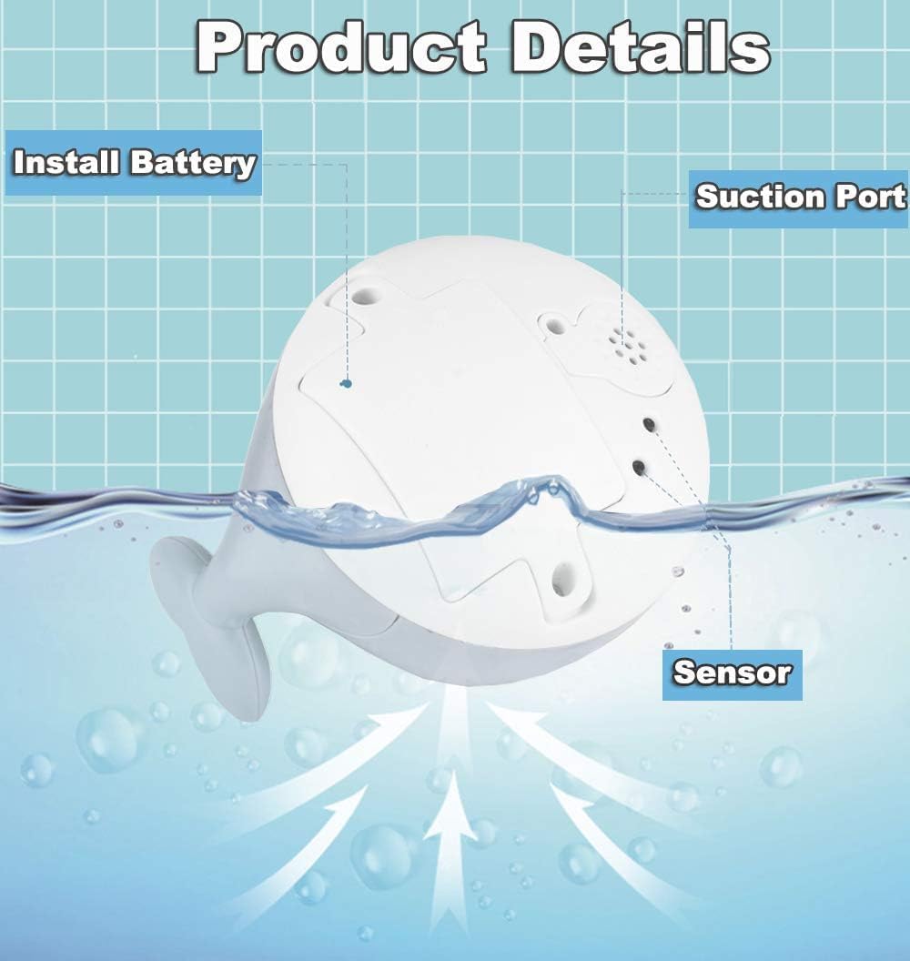 ZHENDUO Baby Bath Toys, Whale Spray Water Bath Toy, Sprinkler Bathtub Shower Toys for Toddlers Kids Boys Girls, Pool Toy for Baby (White)