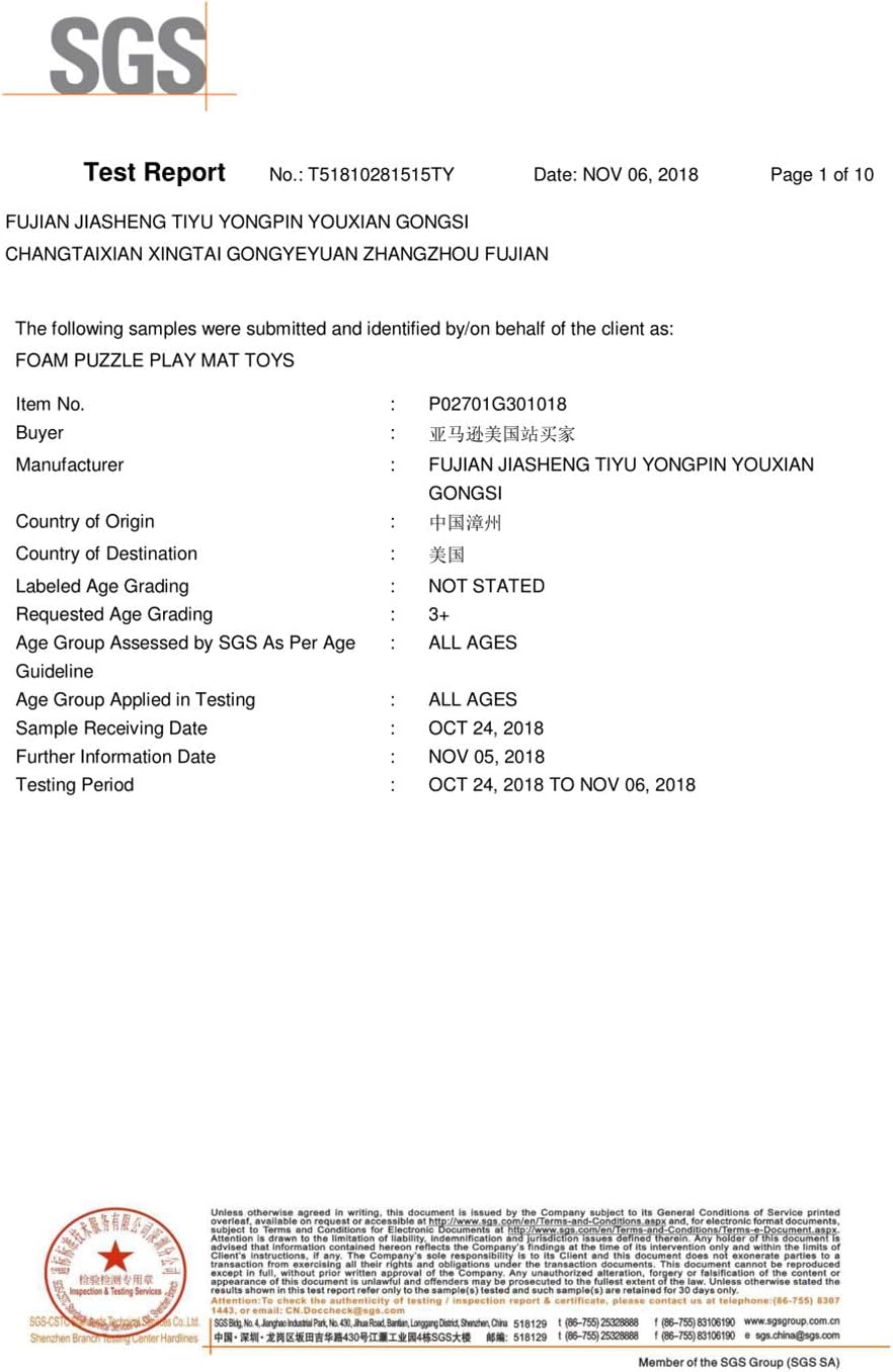 MQIAOHAM® 18 Pieces Puzzle Play Mats, Soft Baby Play Mat, Kids Interlocking Foam Floor Tiles, Toddlers Carpet Playmats G301018-104108111
