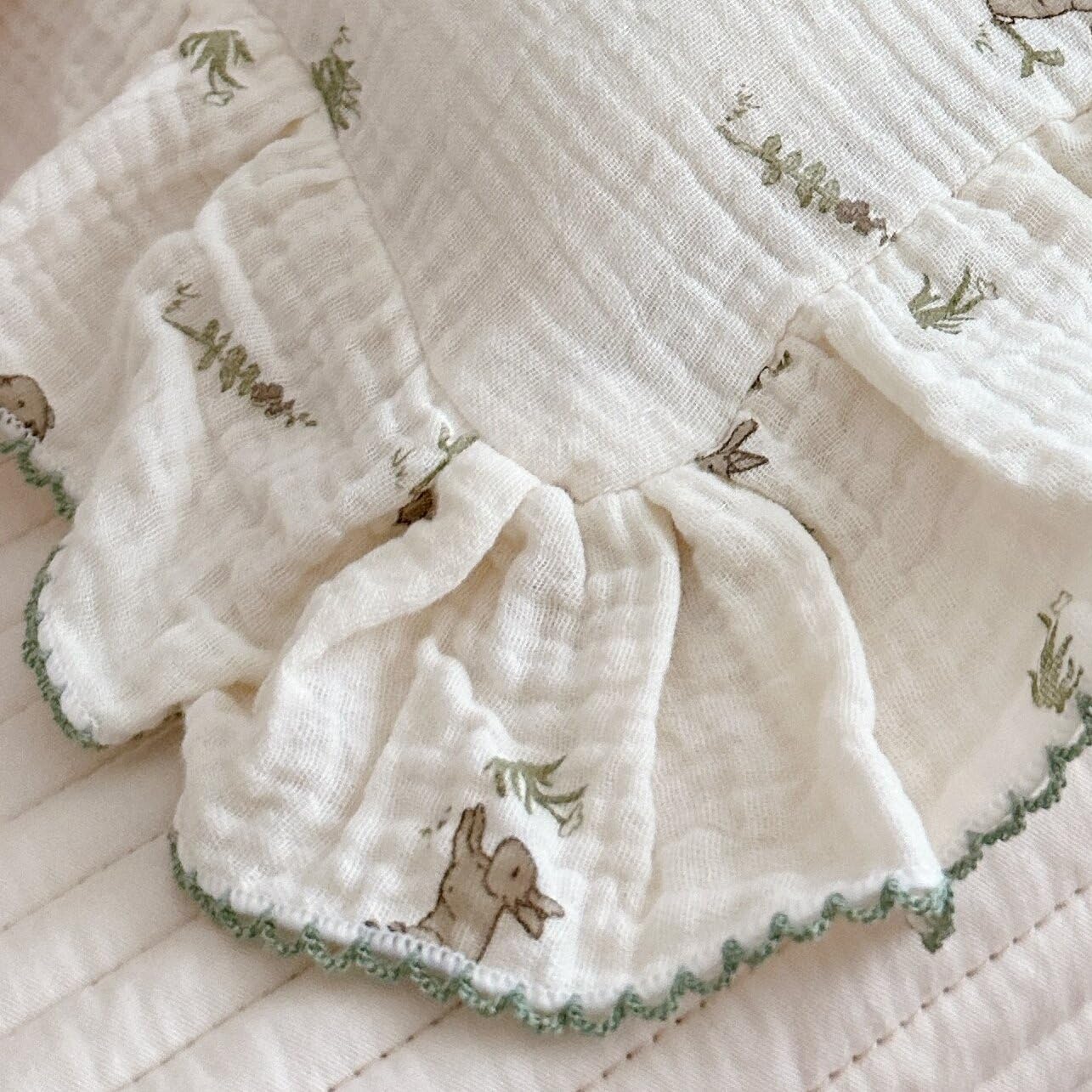 BuLuTu Muslin Toddler Pillowcase for Toddler Bed, Soft Breathable Standard Size Pillow Cover 20"x26", Animal Gray Bunny Toddler Pillow Case for Girls Boys Kids 1 2 3 4 5 6 Year Old, Envelope Closure