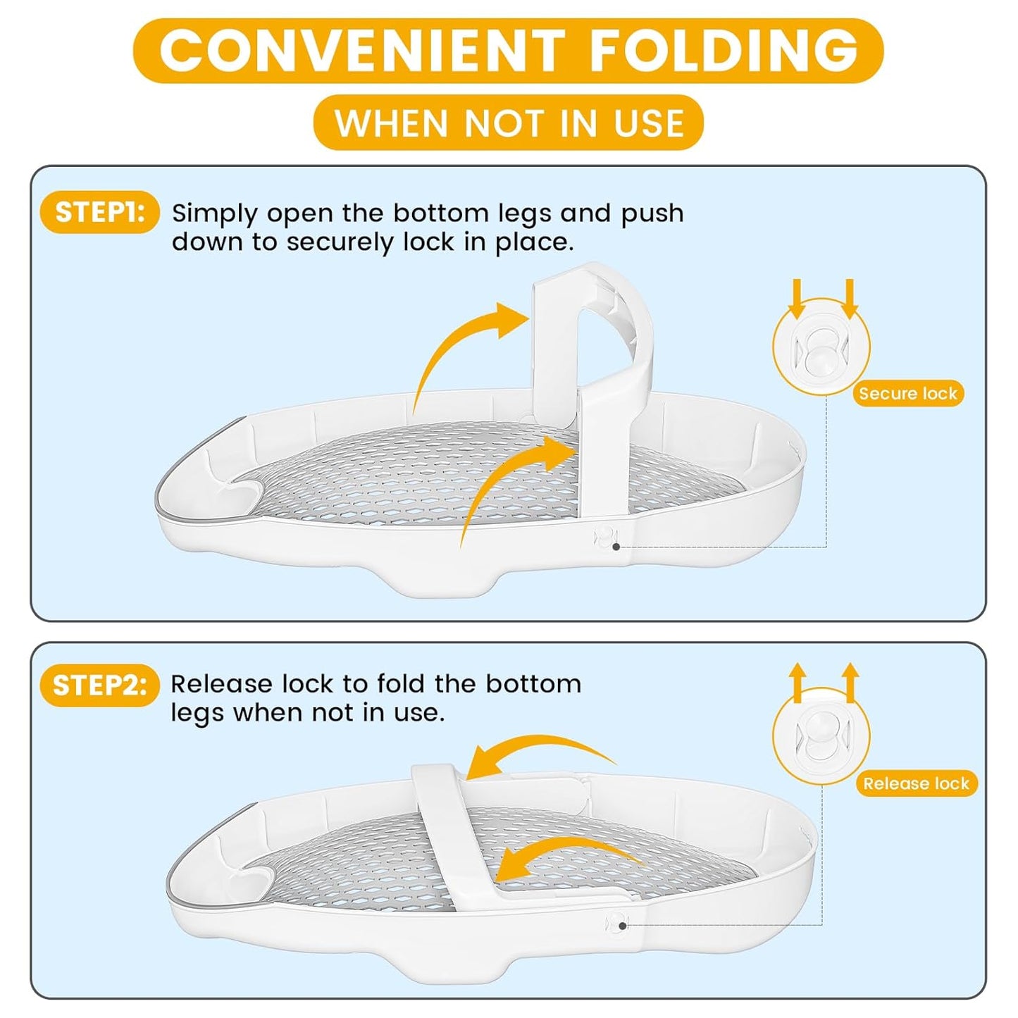 Collapsible Baby Bathtub with Smart Temperature Display & Bath Stand, Portable Travel Bathtub, Ideal for 0-36 Months Infants (Beige)