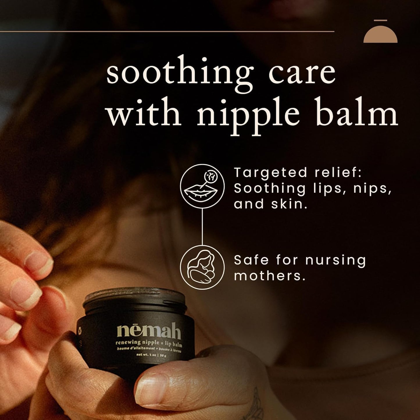 Nemah Gentle Care Essentials Kit, Includes Calming Baby Lotion, Soothing 2-in-1 Baby Shampoo & Wash, and Renewing Nipple + Lip Balm, Pregnancy Must Haves Virtual Bundle