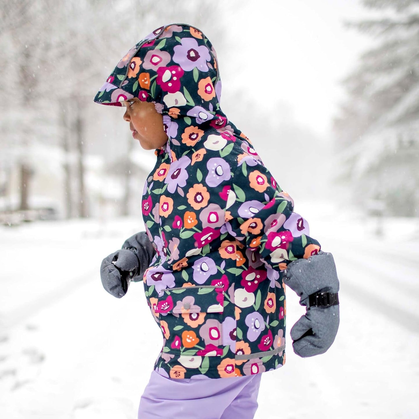 JAN & JUL Waterproof Fleece Lined Rain Jacket, Raincoat for Kids