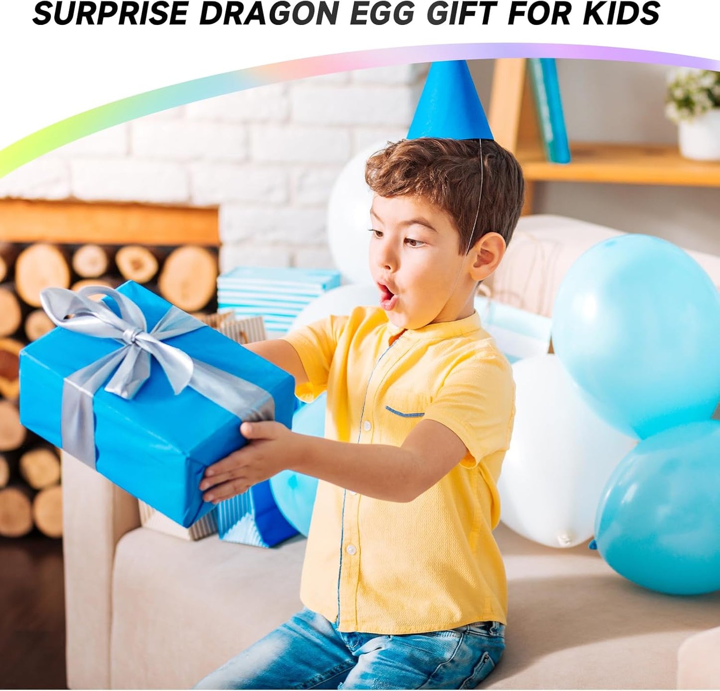 3D Printed Dragon Egg,Dragon Eggs with Dragon Inside,Crystal Dragon Fidget Toys,Full Articulated Dragon Dragon in Egg,Adults Fidget Toys for Autism ADHD (3 Colors red Yellow Blue)