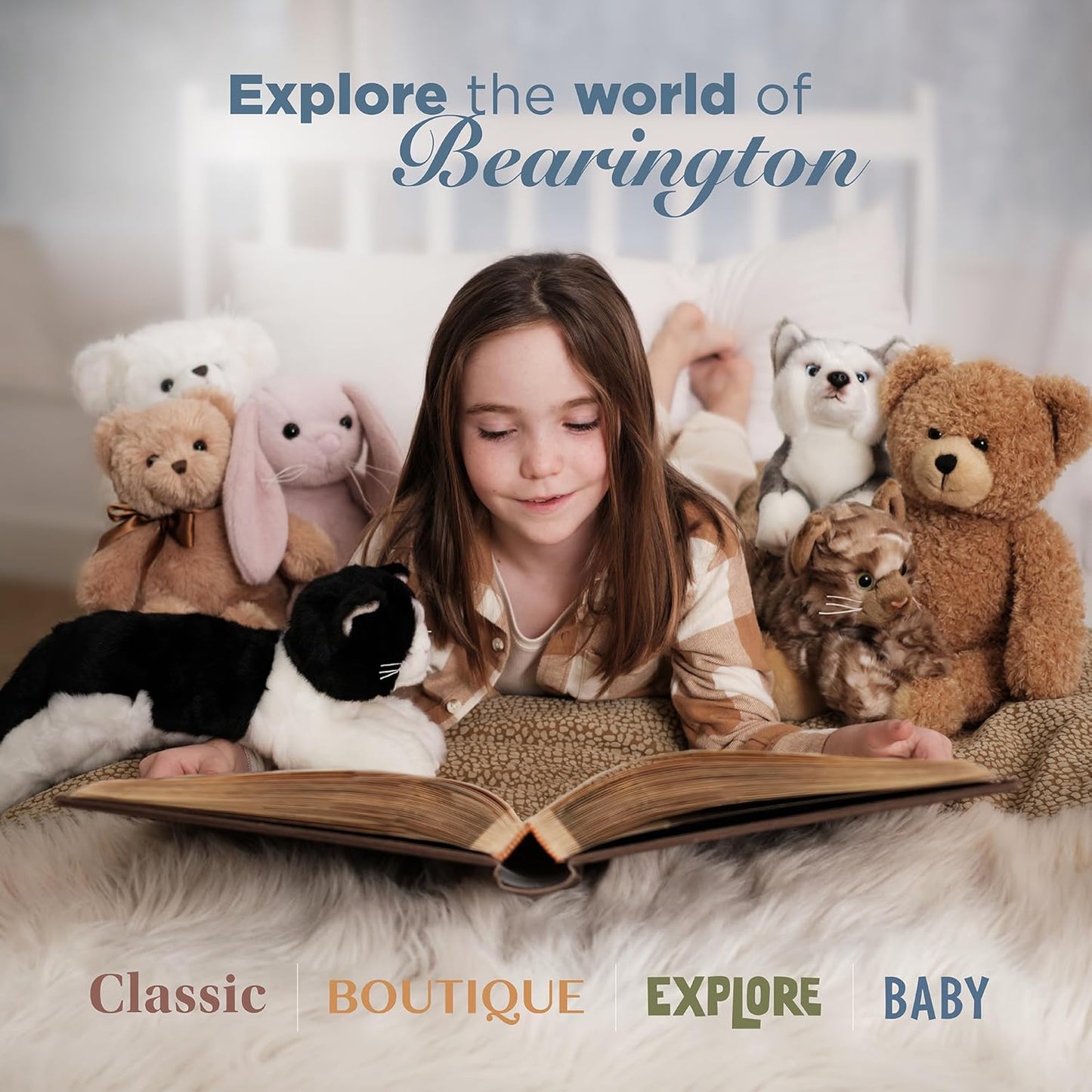 Bearington Collection Baby Lil’ Alma, 5.5 Inch Plush Llama Stuffed Animal Soft Rattle