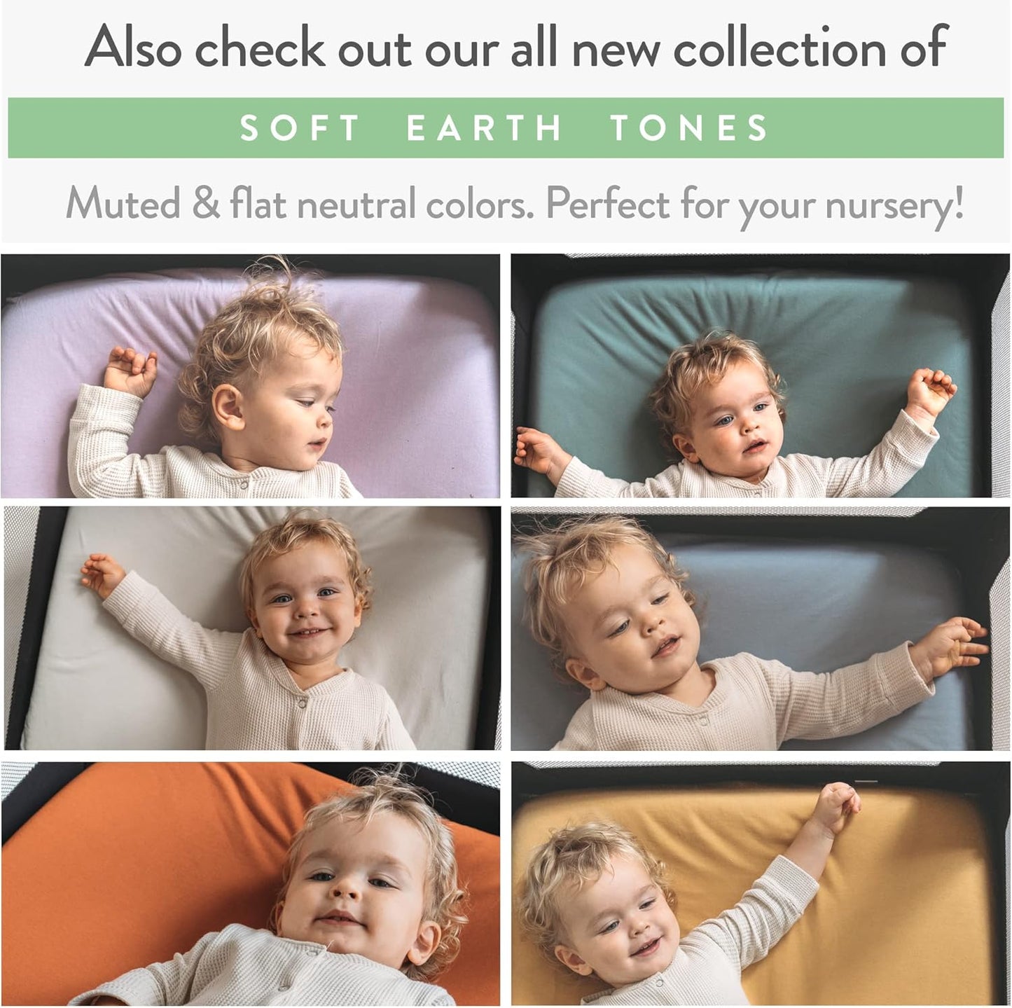 Joey + Joan Fitted Crib Sheets 28 x 52 – Compatible with Standard Crib Mattress and Toddler Bed – 100% Jersey Cotton – Light + Dark Grey – 2 Pack