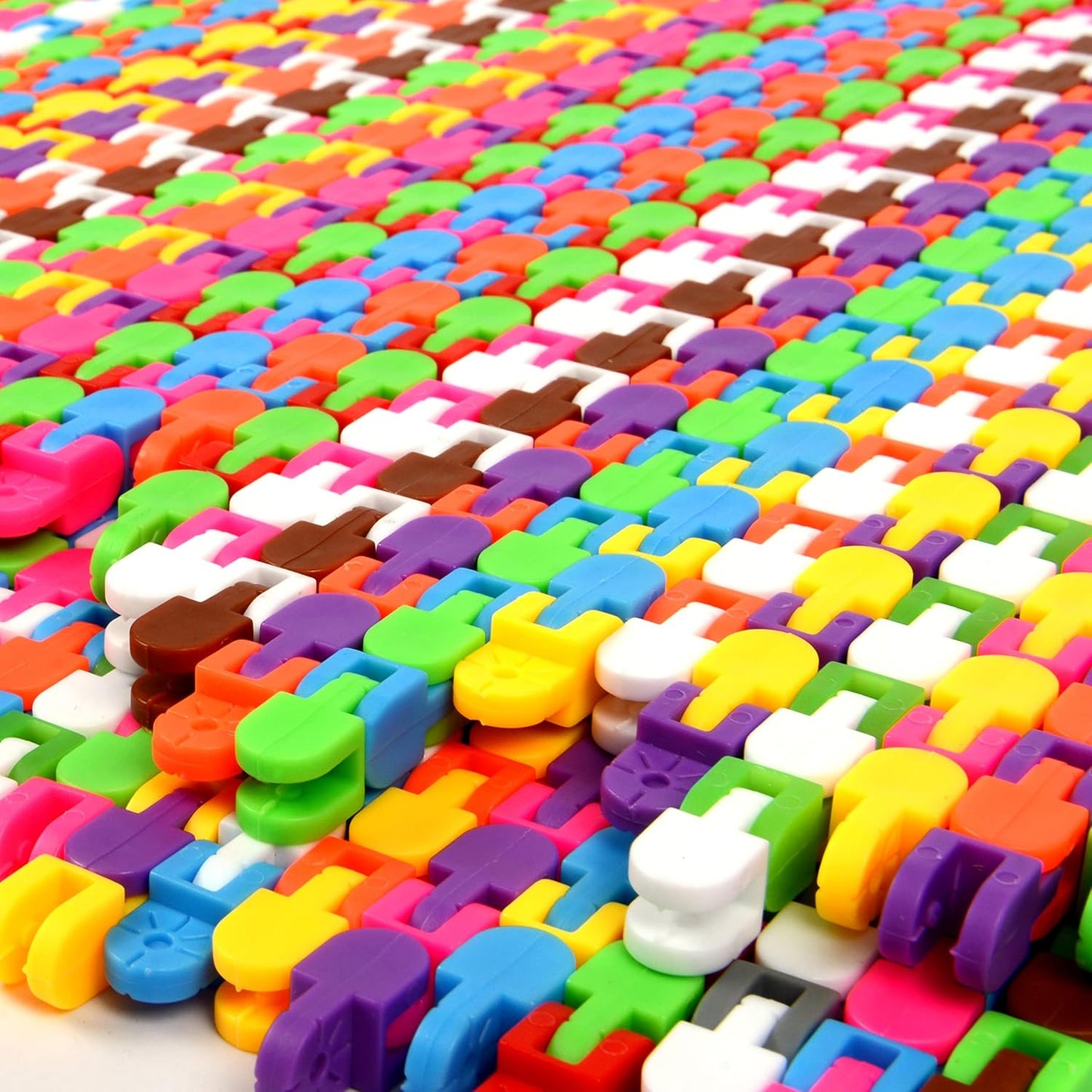 68 Pack 24 Links Wacky Tracks Snap and Click Fidget Toys,Fidget Snake Toy for Party Favors,Plastic Chains Finger Sensory Toys,Stress Relief Toys for Kids