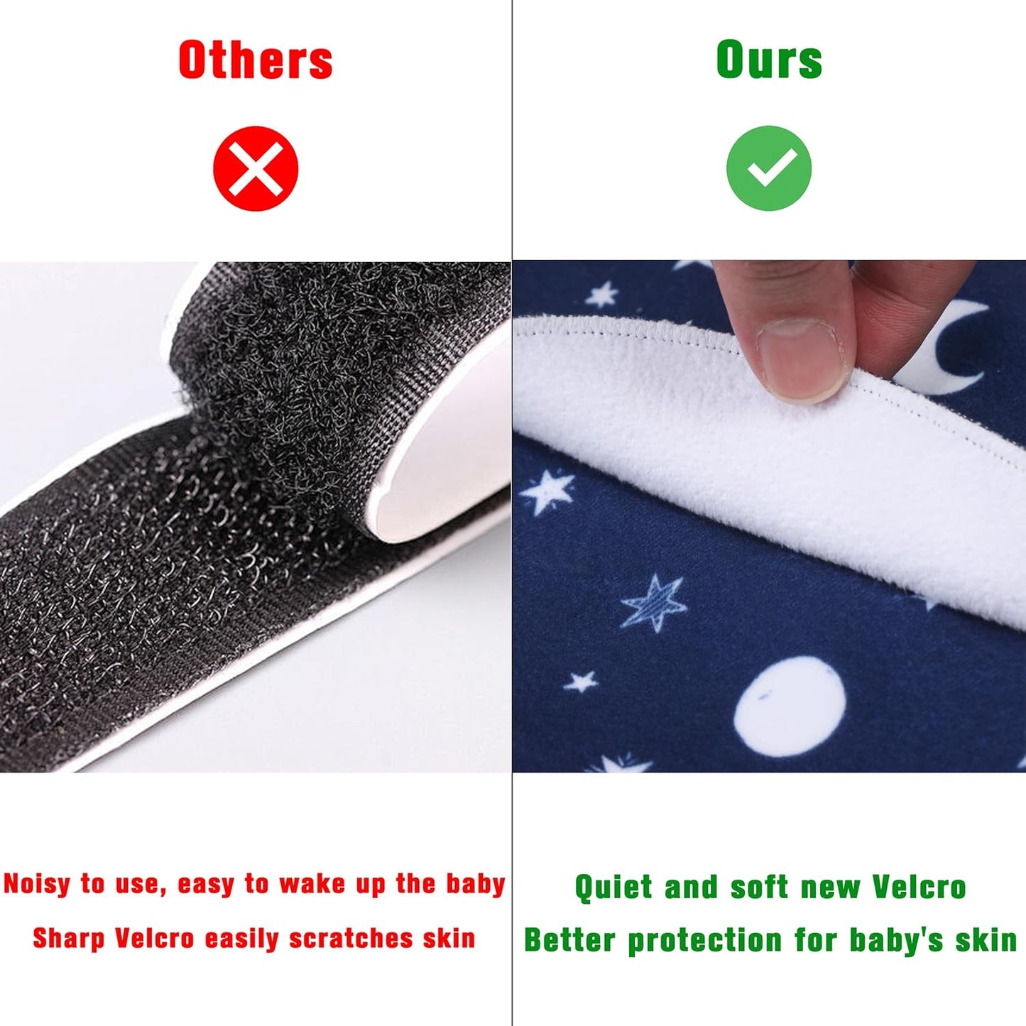 Newborn Sleep Sack Baby Swaddle,Swaddle me 6-12 Month,3-Way Adjustable Wearable Blanket,100% Rayon Cotton Swaddling Sleeping Bag,TOG 0.5 (Starry Sky, 6-12 Months)