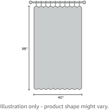 StangH Extra Wide W98 inches Red Velvet Window Valances, 1 Panel - Image 7