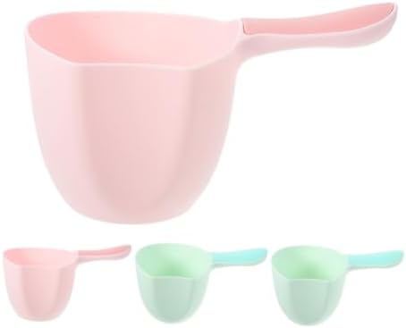 PRETYZOOM 4pcs Plastic Water Dipper and Bath Scoop Ladle Set, Small Kitchen and by PRETYZOOM