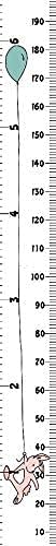 Kids Growth Chart, Wood Frame Fabric Canvas Height Measurement Ruler from Baby - Image 4