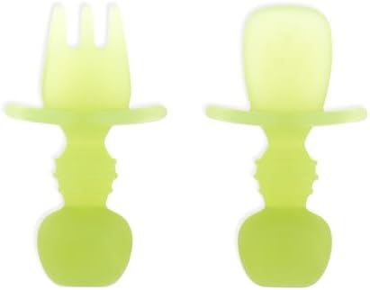 Bumkins Baby Utensils Set, Chewtensils Silicone Spoons by Bumkins