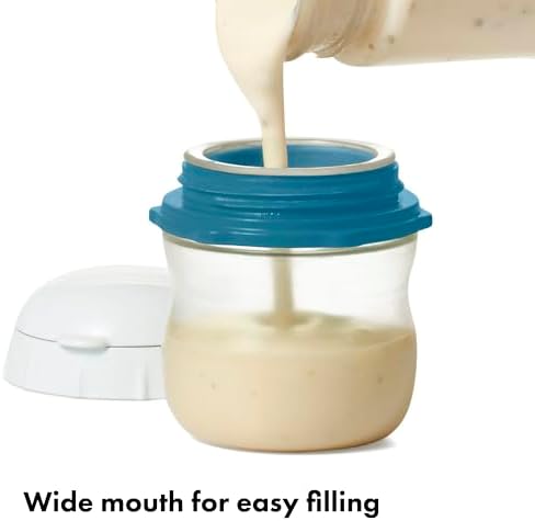 OXO Good Grips Prep & Go Silicone Squeeze Bottles 2 Pack-2.3oz, Ocean Blue - Image 5