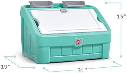 Step2 2-in-1 Toy Box & Art Lid, Kids Toy Storage Bin & Organizer, Easel & Chest - Image 2