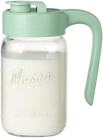 Mason Jar Pitcher, 32 oz, Glass Pitcher by spreccio