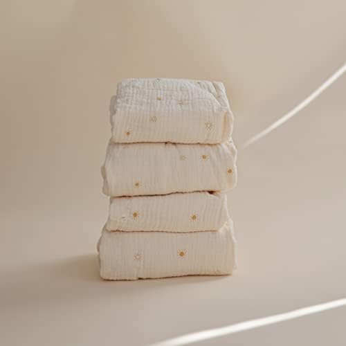 mushie Extra Soft Muslin Fitted MINI Crib Sheet | 24"x 38" - Image 5