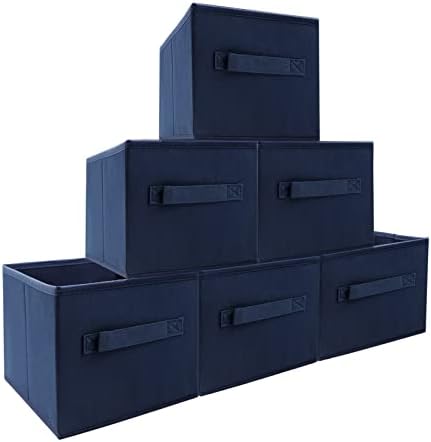EBIGIC Small Storage Bins, Collapsible Fabric Storage Organizer 9.0"x7.5"x7.5" - Image 6