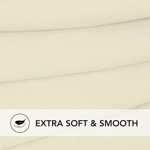 PureFit Stretch Oversized Couch Covers Fleece Sofa Slipcovers Ivory - Image 5