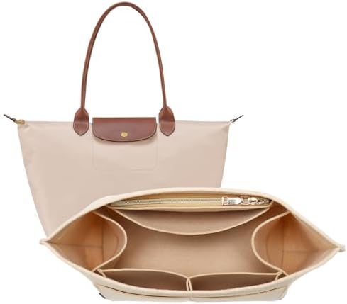 OPPOSHE Purse Organizer Insert for Longchamp Le Pliage, Premium Felt Long Champ by OPPOSHE