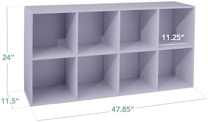Best Choice Products Kids Bookcase 8-Cube Storage Organizer, 11in Shelf Opening - Image 2