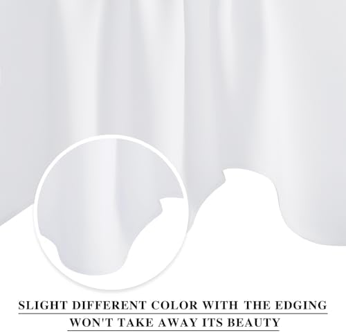 NICETOWN Pure White Curtain Valance - Image 3