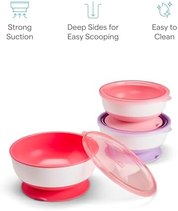 Munchkin Stay Put Munchkin Suction Baby Bowls - Image 6