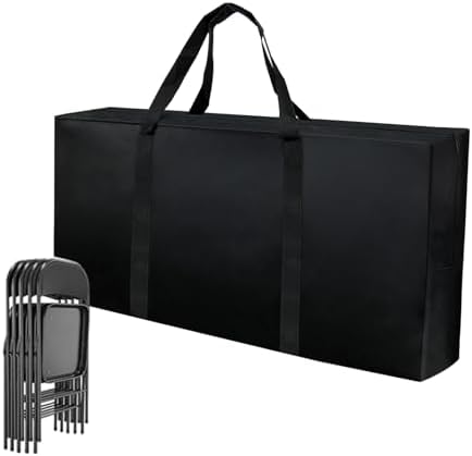 Folding Chair Storage Bag Heavy Duty Large 40.5" L x 12.5" W x 20" H Plastic by Unknown