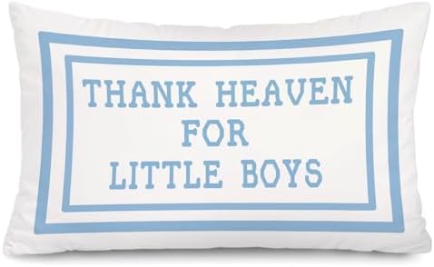 Thank Heaven for Little Boys 12x20 Pillow Cover by Unknown