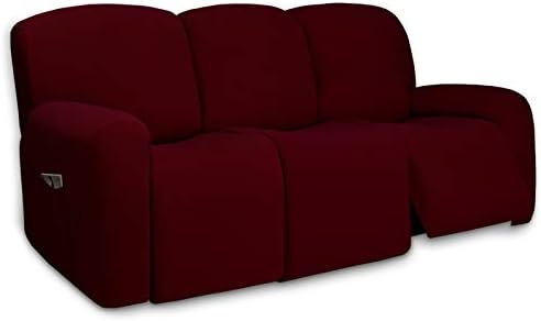 PureFit Super Stretch 3 Seats Recliner Sofa Couch Cover by PureFit