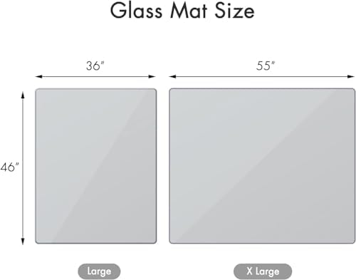 GLSLAND 36" x 46" Office Chair Mat - Image 3