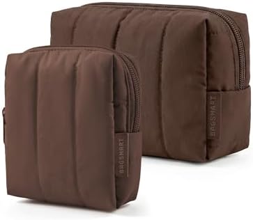 BAGSMART Puffy Travel Makeup Bag Duo Large & Small by BAGSMART