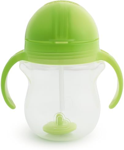 Munchkin Any Angle Sippy Cup for Toddlers, Spill Proof Weighted Straw Cup - Image 4