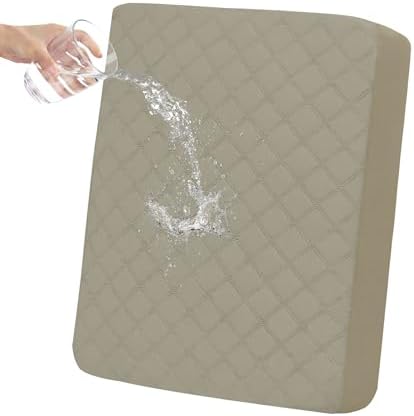 Easy-Going Waterproof Cushion Covers Set, Quilted Stretch 1-Piece Sofa Seat by Easy-Going