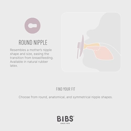 BIBS Color Pacifiers 4-Pack | BPA Free Soother Pacifier | Round Nipple | - Image 4