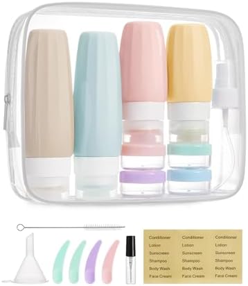 BAGSMART 18 Pack TSA Approved Travel Bottles by BAGSMART