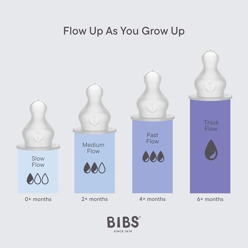 BIBS Glass Baby Bottle, 120 ml, Silicone Nipple - Image 6