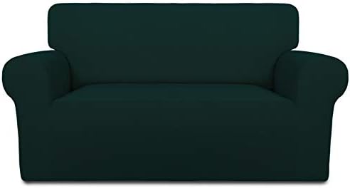 PureFit Stretch Loveseat Covers Fleece Couch Covers by PureFit