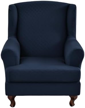 CRFATOP Wingback Chair Covers Stretch Armchair Slipcovers by CRFATOP